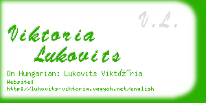 viktoria lukovits business card